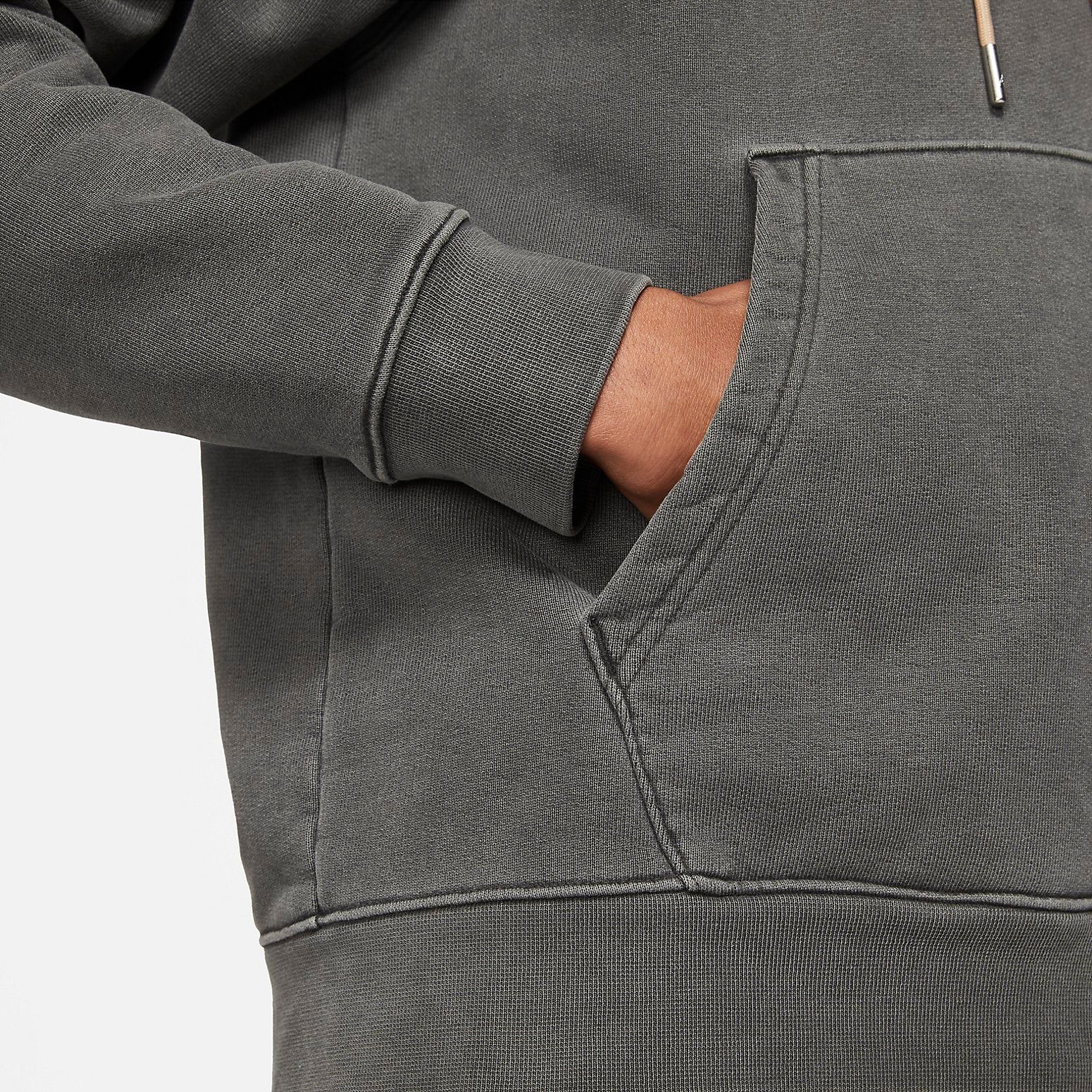 Air Jordan Flight Heritage Washed Fleece Pullover Hoodie 'Black' DA9789-010 sold by KicksCrew product image thumbnail 2