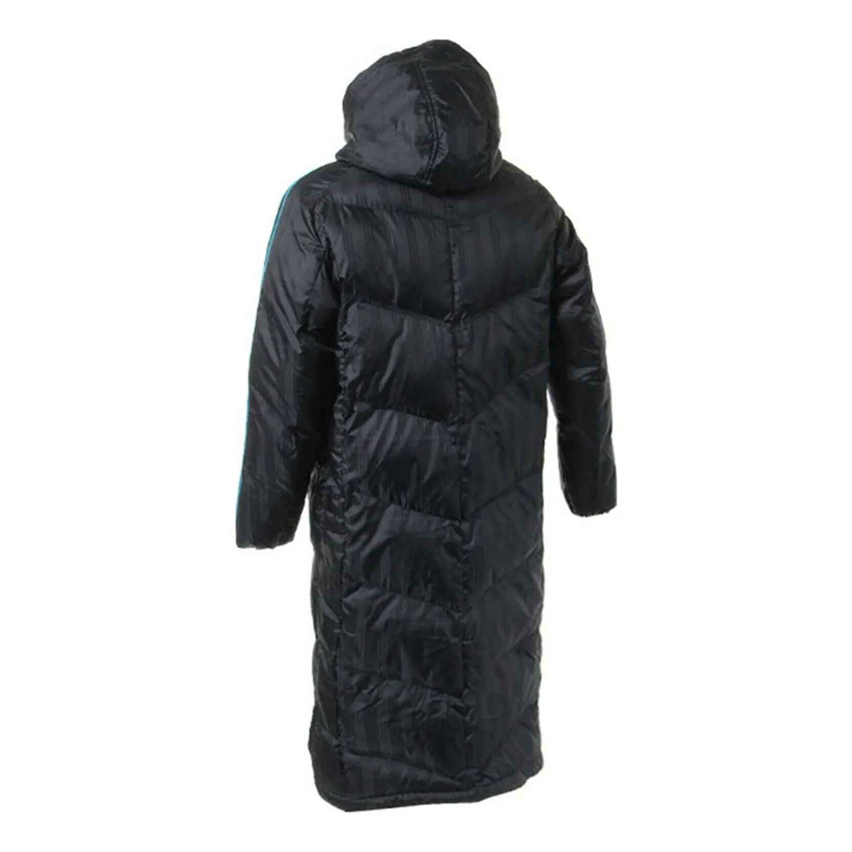 adidas Shadow Long Coat Padded Jacket Asia Sizing 'Black Blue' CD1148 sold by KicksCrew product image thumbnail 2