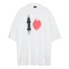 Balenciaga I Love T-shirt Large Fit 'White' 744439TOVH39081 sold by KicksCrew