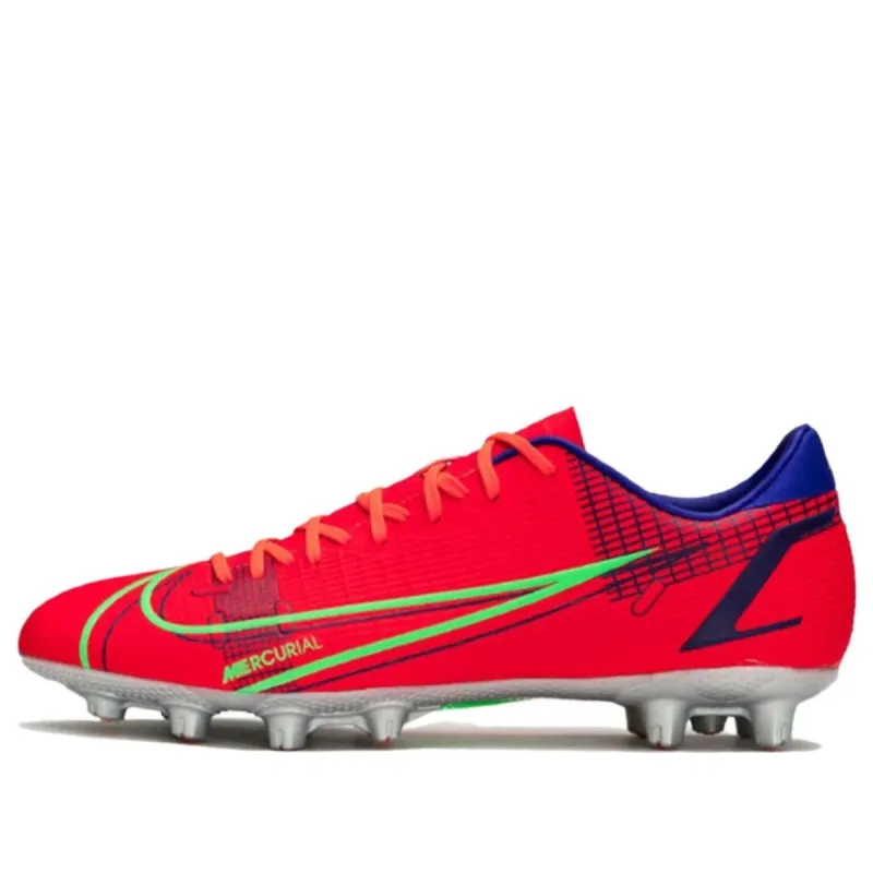 Nike Mecurial Vapor 14 Academy HG Hard Ground Cleats 'Bright Crimson Indigo Burst' CV0970-600 sold by KicksCrew