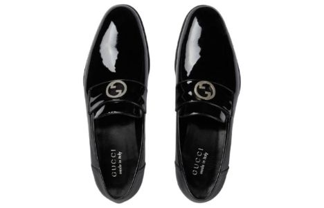 Gucci Interlocking G Loafer 'Black Leather' 730134-BNC00-1000