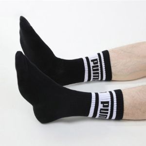 PUMA Casual Long Socks 3 Pack 'Black White' 701206530-001 sold by KicksCrew
