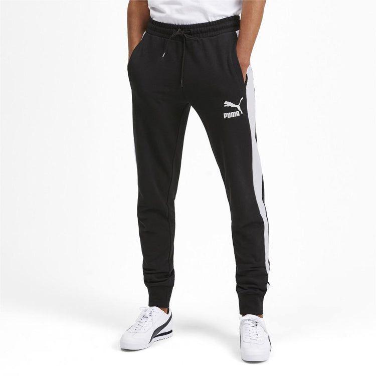Puma Iconic T7 Track Pants 'Black White' 595983-01 sold by KicksCrew product image thumbnail 4