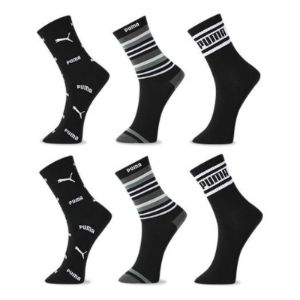 PUMA Casual Long Socks 3 Pack 'Black White' 701206530-001 sold by KicksCrew