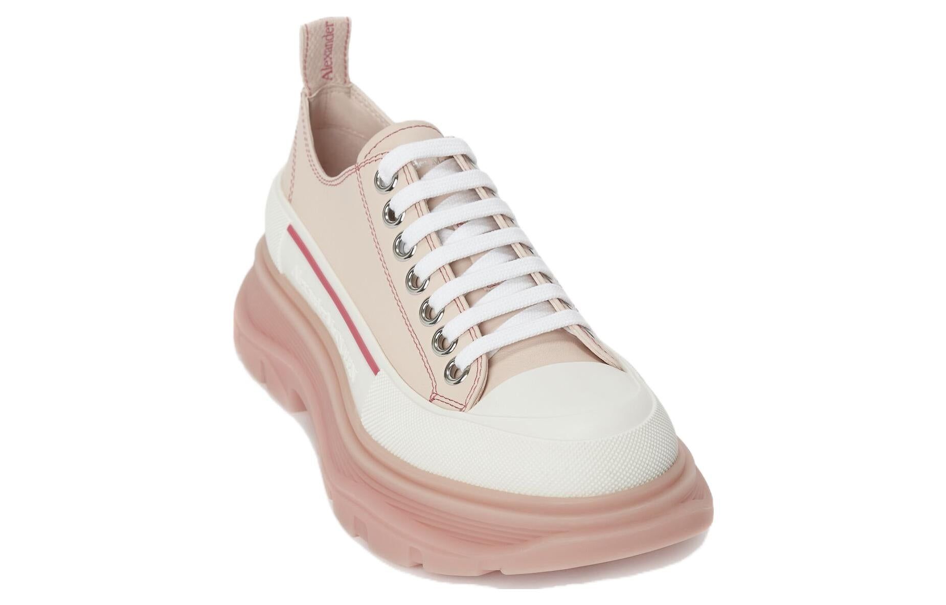 (WMNS) Alexander McQueen Tread Slick Sneakers 'Beige White Pink' 702042WHZ6D6898 sold by KicksCrew product image thumbnail 3