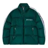 Palm Angels Classic Track Down Jacket 'Green White' PMED019F22FAB0015501 sold by KicksCrew