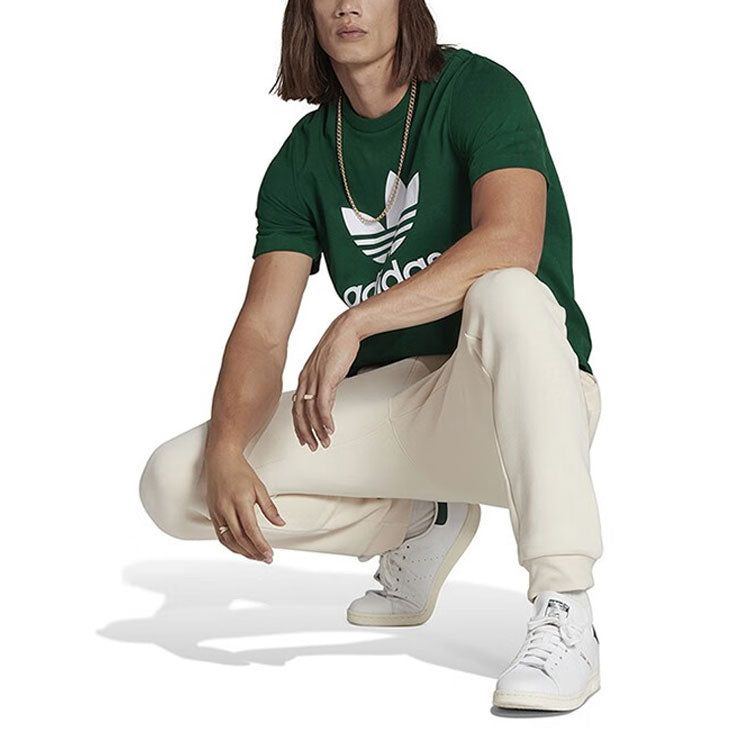 adidas originals Adicolor Classics Trefoil T-shirt 'Dark Green' IA4819 sold by KicksCrew product image thumbnail 4