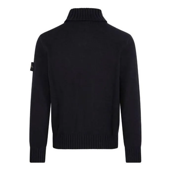 STONE ISLAND Logo Patch Turtleneck Sweater 'Black' 7915505A2-V0029 sold by KicksCrew product image thumbnail 2