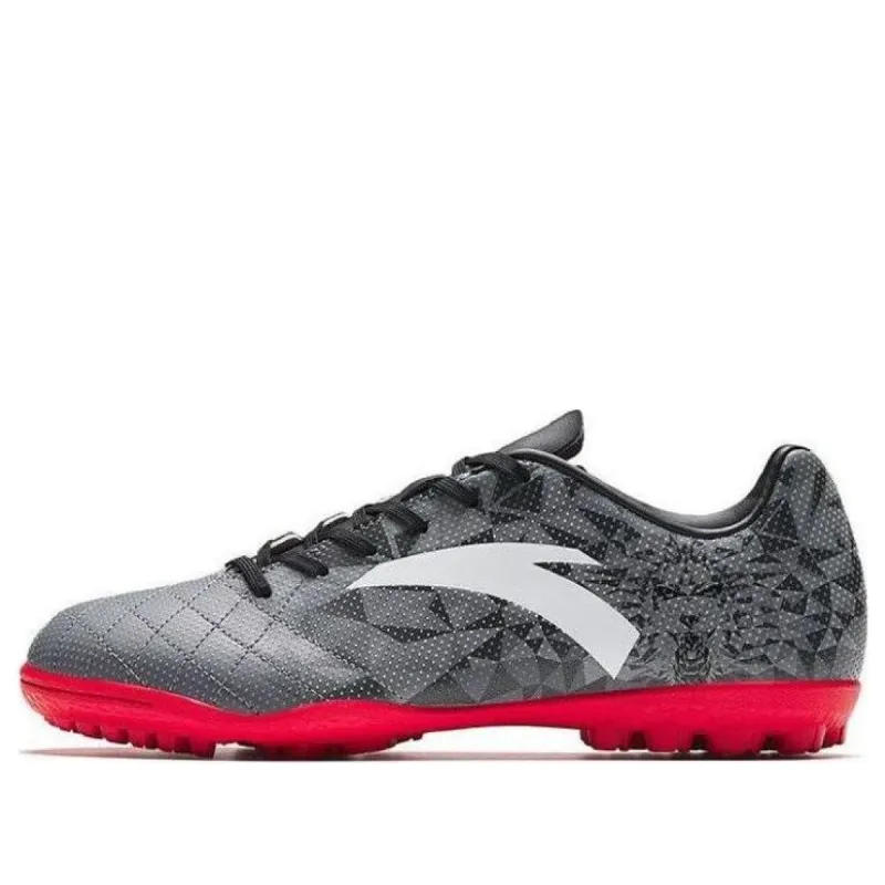 ANTA TF Soccer Shoes 'Grey Red' 912332201-3 sold by KicksCrew
