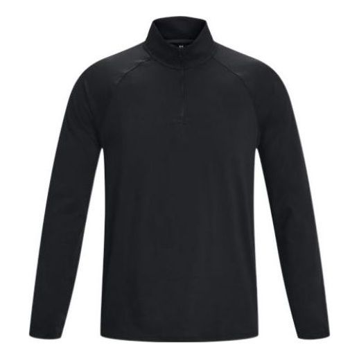 Under Armour Meridian Quarter Zip Pullover 'Black' 1378991-001 sold by KicksCrew