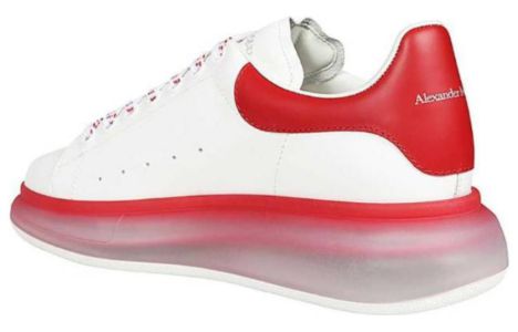 Alexander McQueen Oversized Larry Sneakers 'White Red' 757709WIE879716 sold by KicksCrew