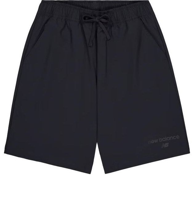 New Balance Logo Woven Shorts 'Black' AMS41521-BK sold by KicksCrew