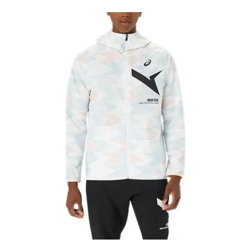 ASICS AIM-TRG Stretch Cloth Graphic Hoodie Asia Sizing 'Brilliant White' 2031E532-100 sold by KicksCrew