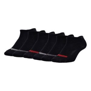 PUMA Logo Lingerie Socks 'Black Red White Grey' 907131-02 sold by KicksCrew