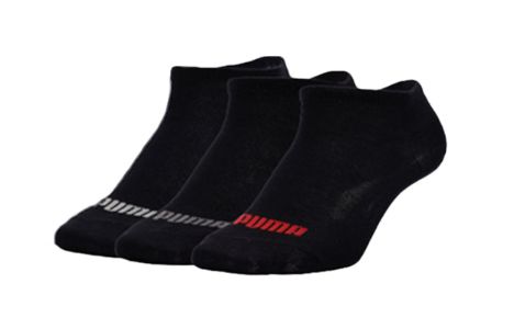 PUMA Logo Lingerie Socks 'Black Red White Grey' 907131-02 sold by KicksCrew