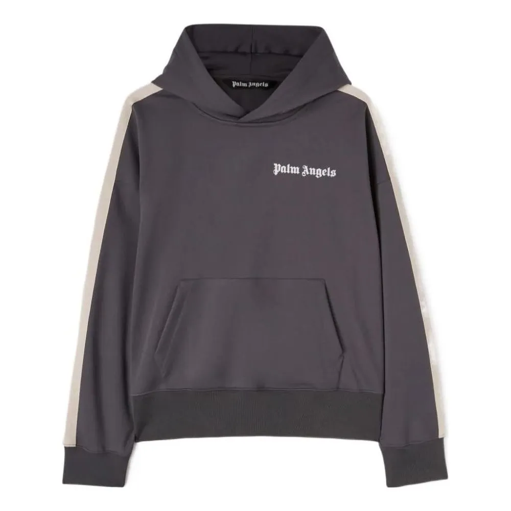 Palm Angels Classic Hoodie 'Dark Grey Off White' PMBD043F22FAB0010703 sold by KicksCrew