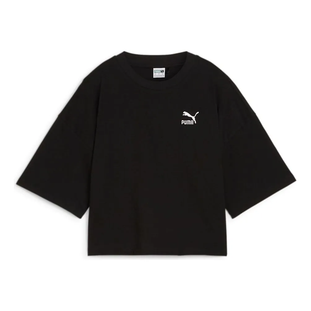 (WMNS) PUMA Better Classics T-Shirt 'Black' 624226-01 sold by KicksCrew