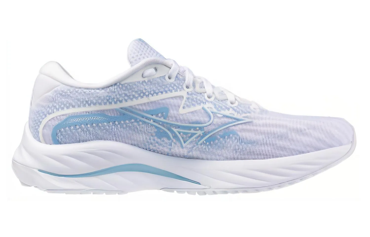 (WMNS) Mizuno Wave Rider 27 'White Light Blue' J1GD230676 sold by KicksCrew product image thumbnail 2