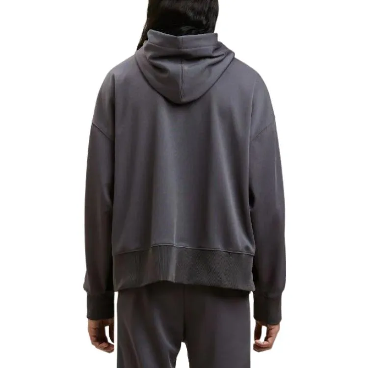 Palm Angels Classic Hoodie 'Dark Grey Off White' PMBD043F22FAB0010703 sold by KicksCrew product image thumbnail 2