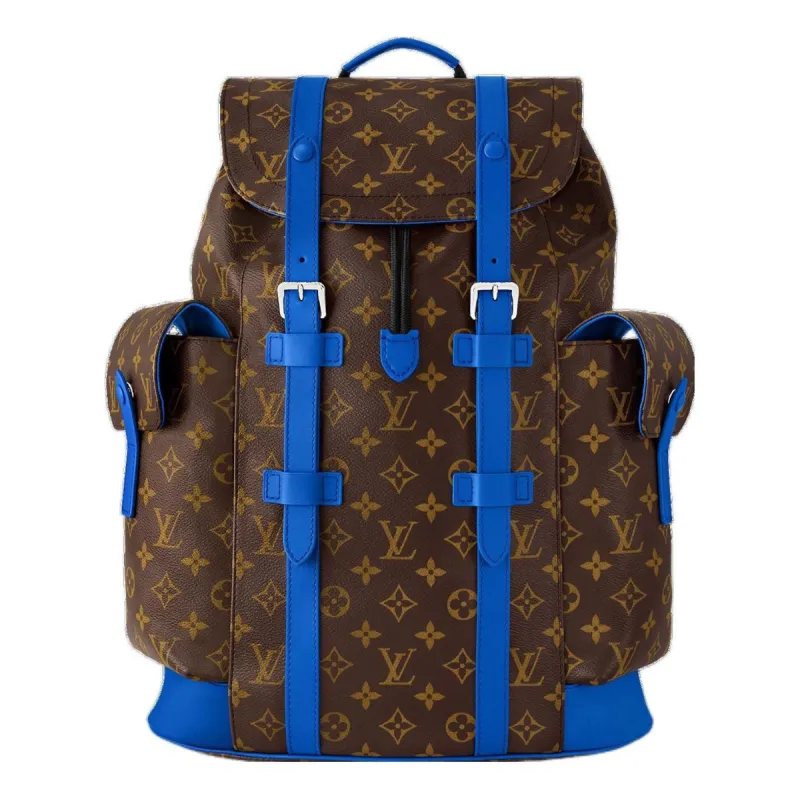LOUIS VUITTON Christopher MM Monogram Macassar Canvas 'Brown Blue' M46813 sold by KicksCrew