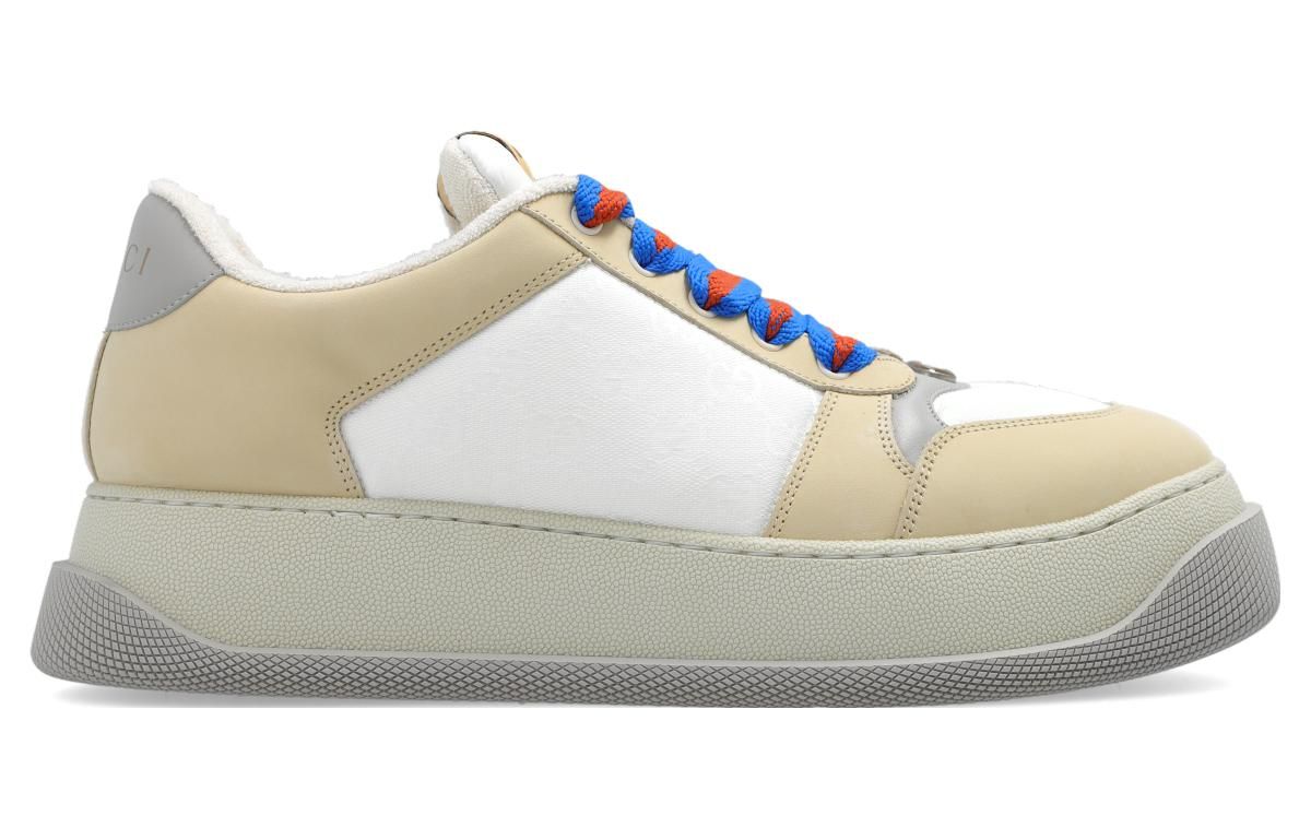 GUCCI Screener GG Leather Sneakers 'White Beige Grey' 750048-FAB39-9083 sold by KicksCrew product image thumbnail 2