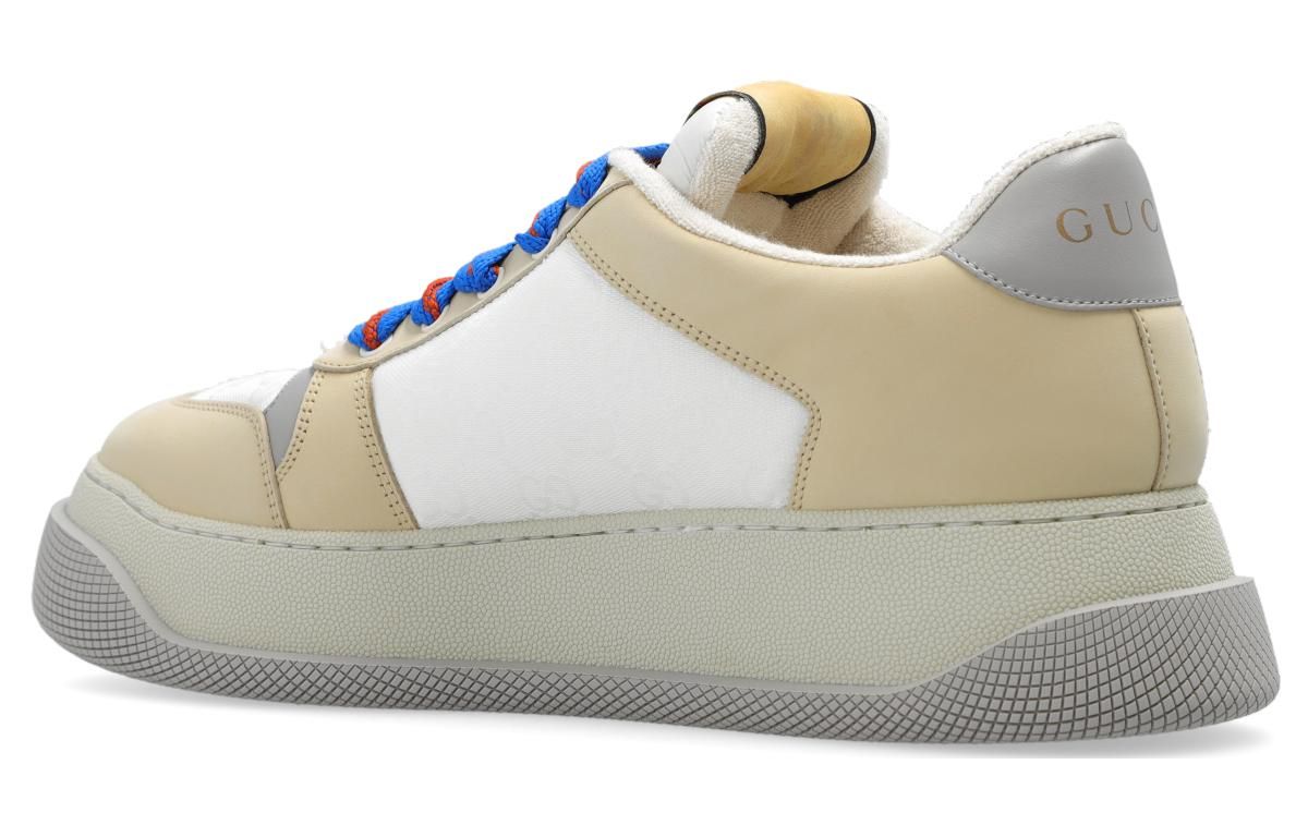 GUCCI Screener GG Leather Sneakers 'White Beige Grey' 750048-FAB39-9083 sold by KicksCrew product image thumbnail 4
