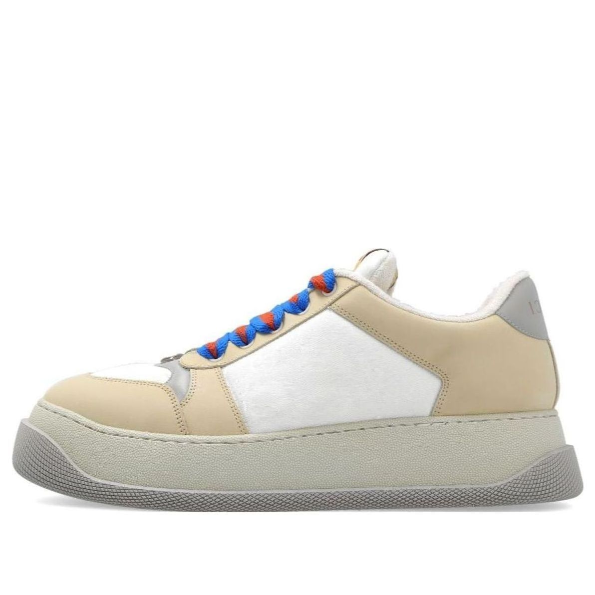GUCCI Screener GG Leather Sneakers 'White Beige Grey' 750048-FAB39-9083 sold by KicksCrew