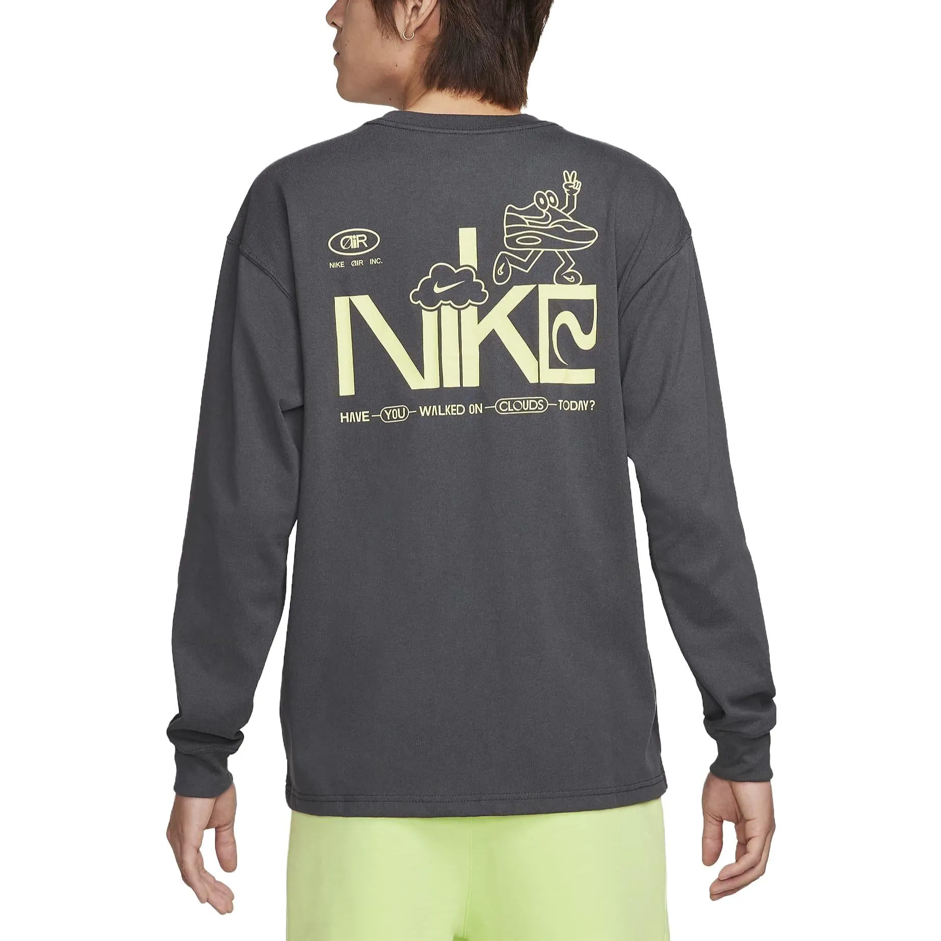 Nike Sportswear Long-Sleeve T-Shirt 'Grey' FJ1088-060 sold by KicksCrew product image thumbnail 3