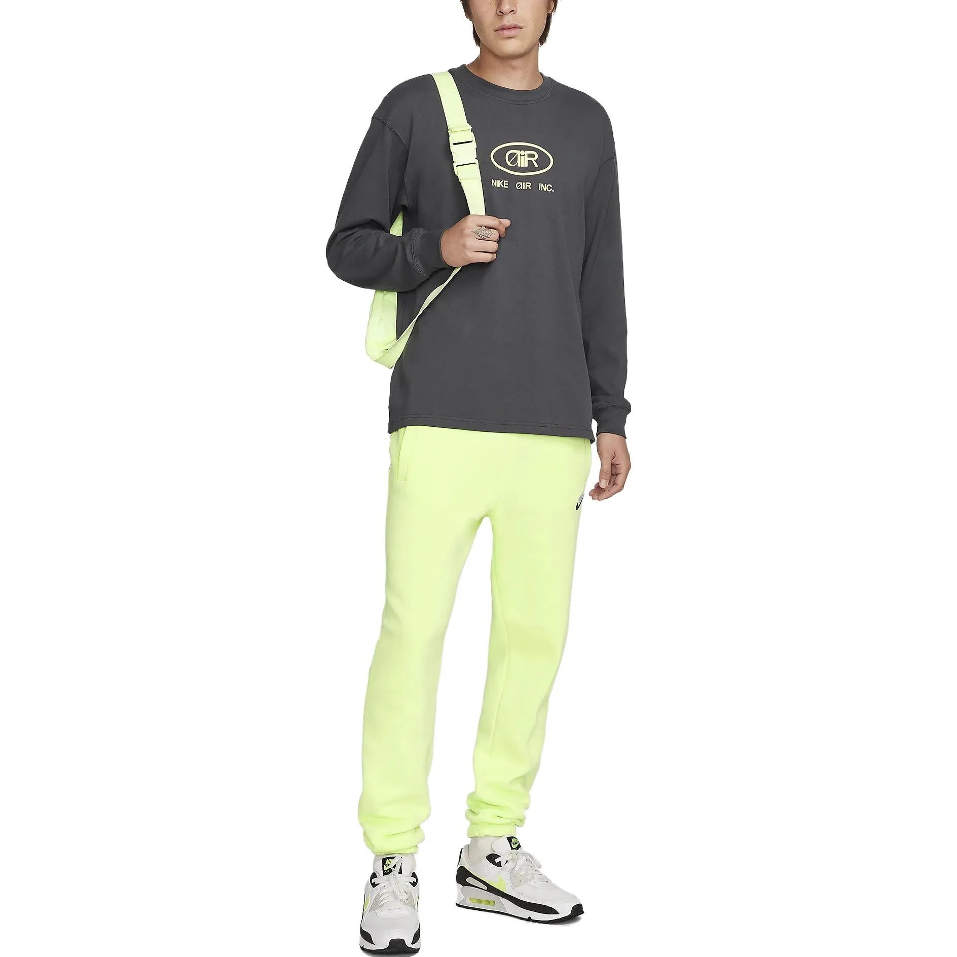 Nike Sportswear Long-Sleeve T-Shirt 'Grey' FJ1088-060 sold by KicksCrew product image thumbnail 2