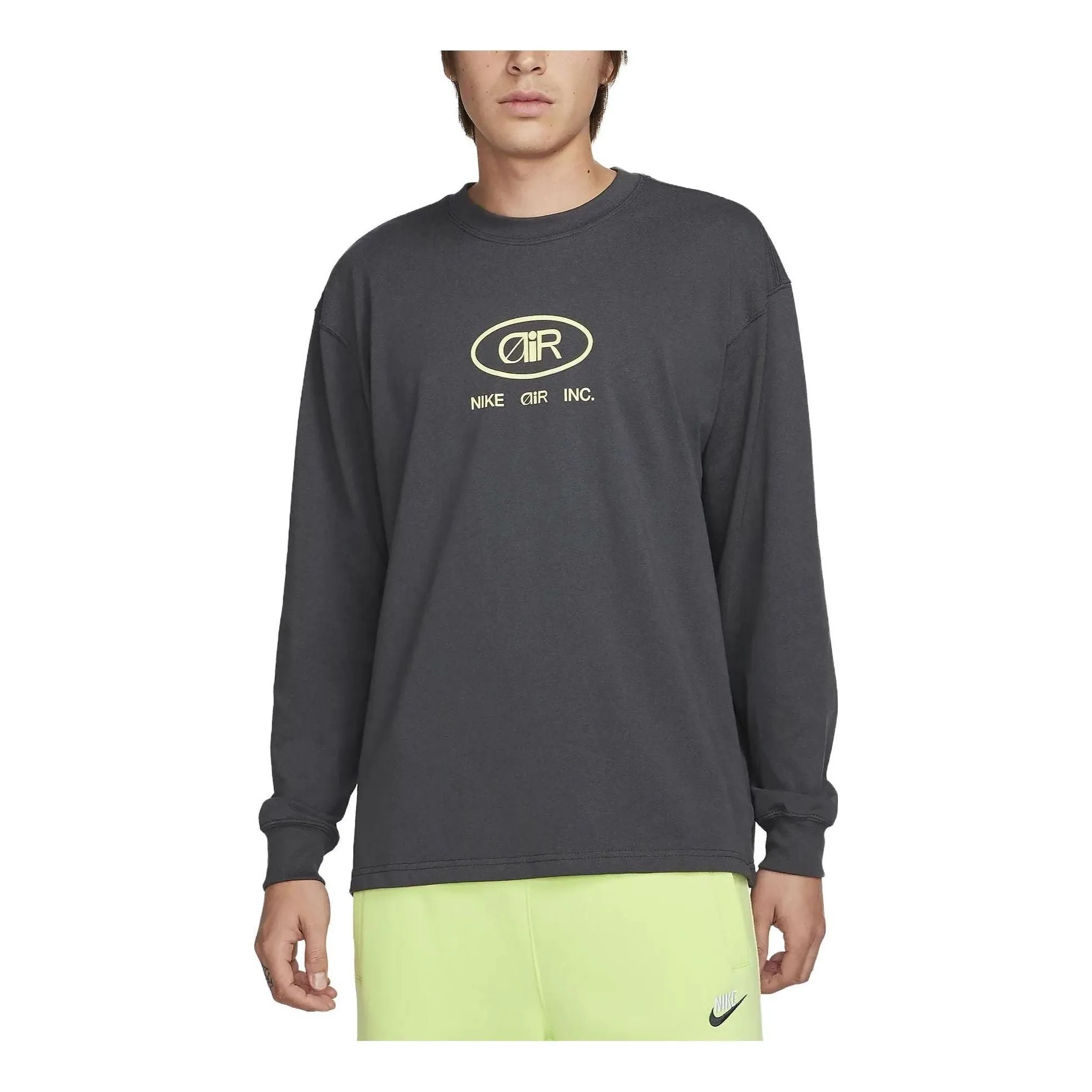 Nike Sportswear Long-Sleeve T-Shirt 'Grey' FJ1088-060 sold by KicksCrew