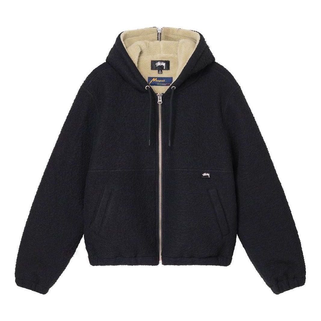 Stussy Casentino Wool Work Jacket 'Black' 115677 sold by KicksCrew