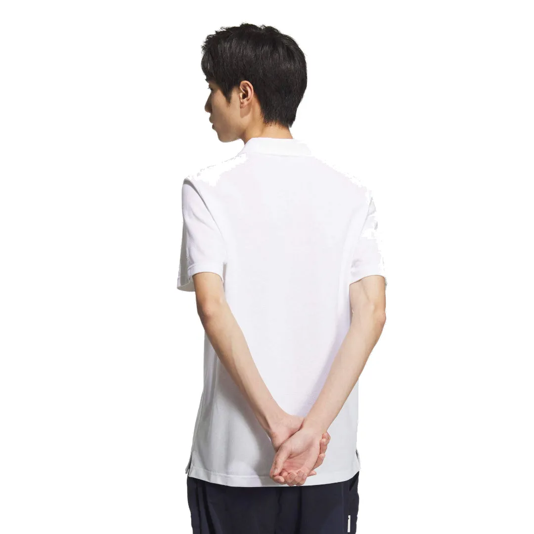 adidas Pique Solid Polo Shirt 'White' JI9056 sold by KicksCrew product image thumbnail 2