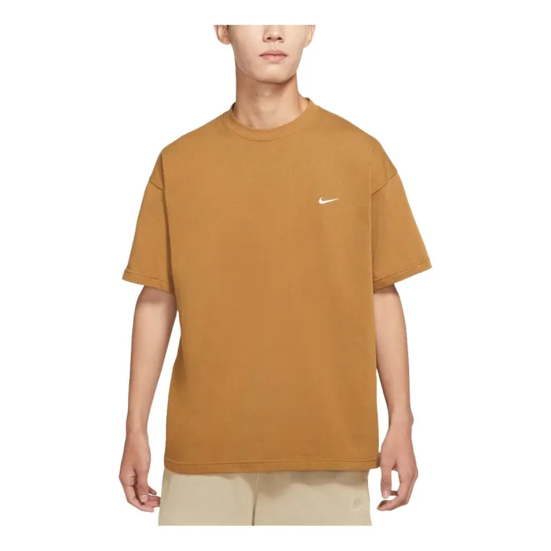 Nike Solo Swoosh T-Shirt Asia Sizing 'Khaki' DA0321-270 sold by KicksCrew