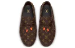 LOUIS VUITTON LV Driver Moccasin Shoes 'Brown Monogram with Orange' 1ABF7Z sold by KicksCrew
