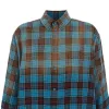 Balenciaga Check Flannel Oversized Long Sleeve Shirt 'Blue Red' 715030TMM116305 sold by KicksCrew
