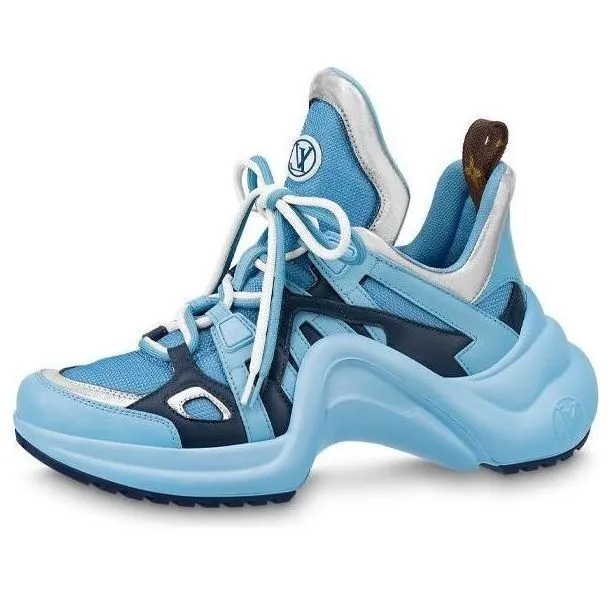(WMNS) LOUIS VUITTON LV Archlight Sneakers 'Blue Silver' 1AAEEY sold by KicksCrew