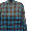 Balenciaga Check Flannel Oversized Long Sleeve Shirt 'Blue Red' 715030TMM116305 sold by KicksCrew