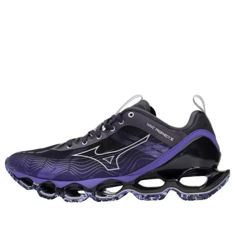 Mizuno Wave Prophecy X 10 'Black Silver Purple' J1GC210067 sold by KicksCrew