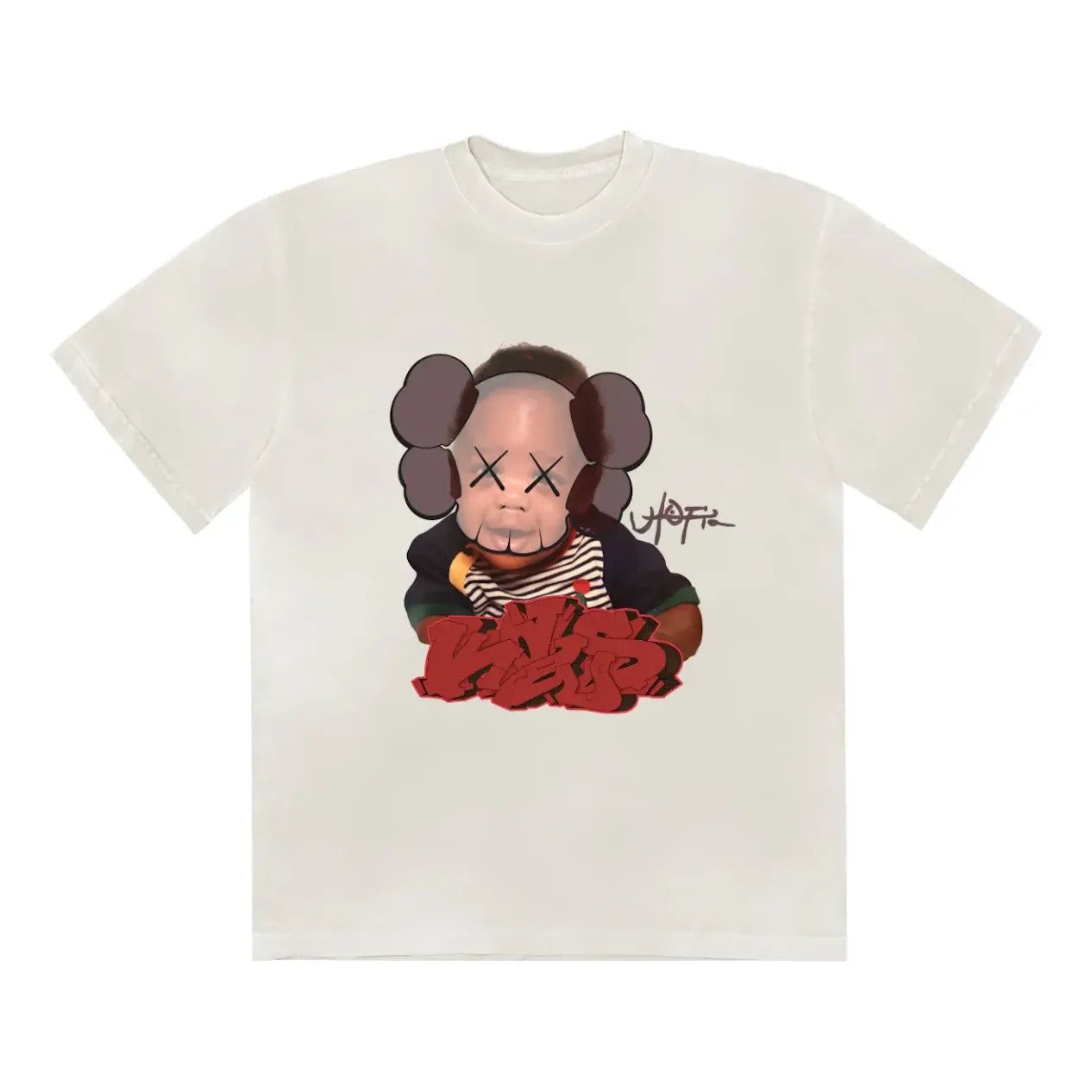 Travis Scott x KAWS Utopia I T-Shirt 'White' TSUT-SS04 sold by KicksCrew