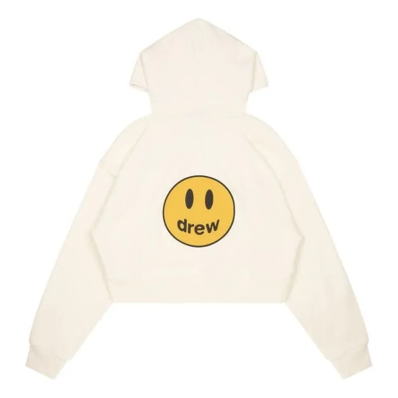 Drew House Cropped Zip Up Hoodie 'Off-White' DW-FW22-1222-04 sold by KicksCrew