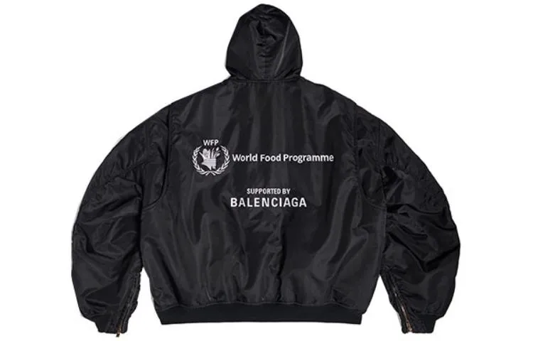 Balenciaga x WFP Light Hooded Bomber 'Black' 752178TLO251000 sold by KicksCrew product image thumbnail 2