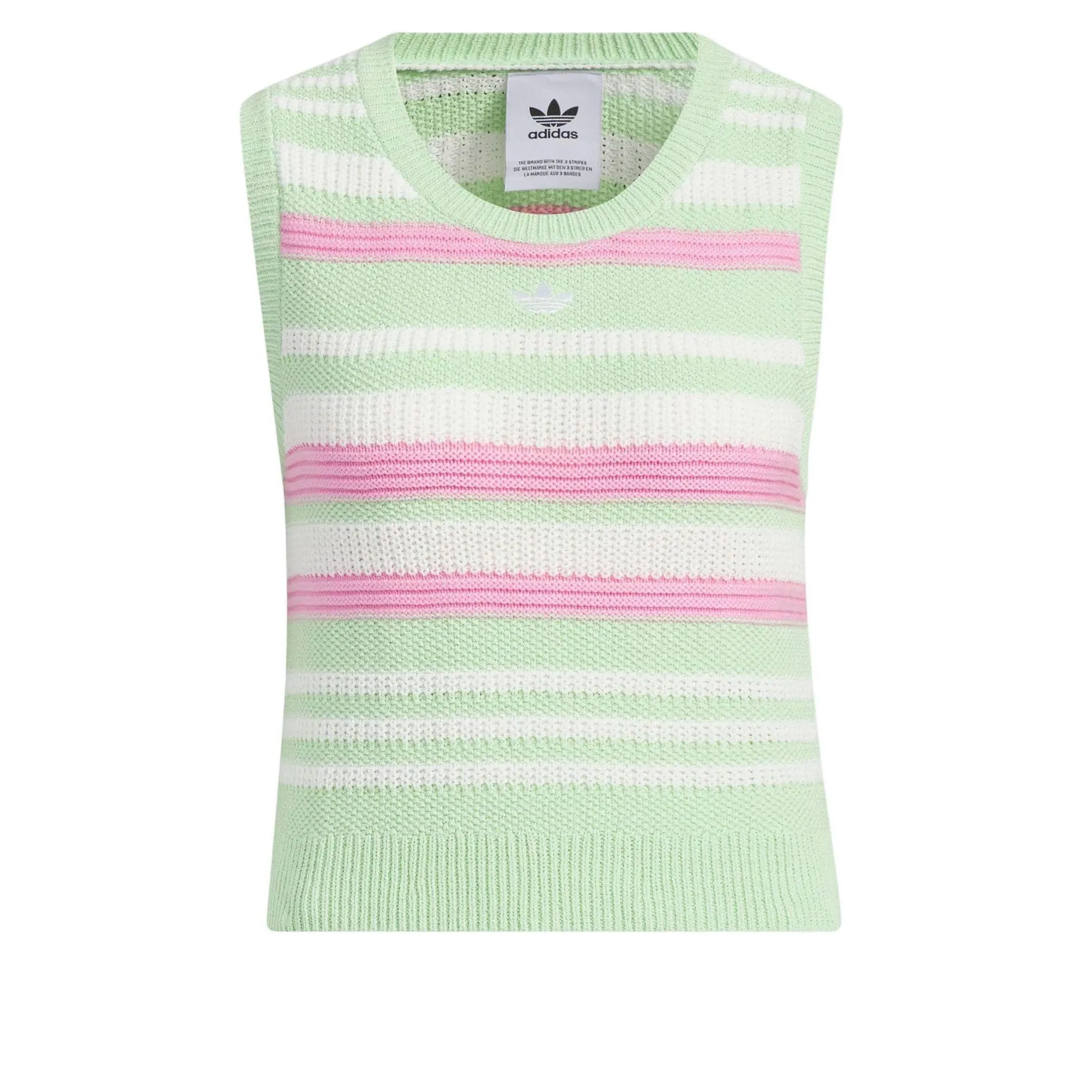 (WMNS) adidas Knitted Striped Vest Top 'Green' JI7052 sold by KicksCrew