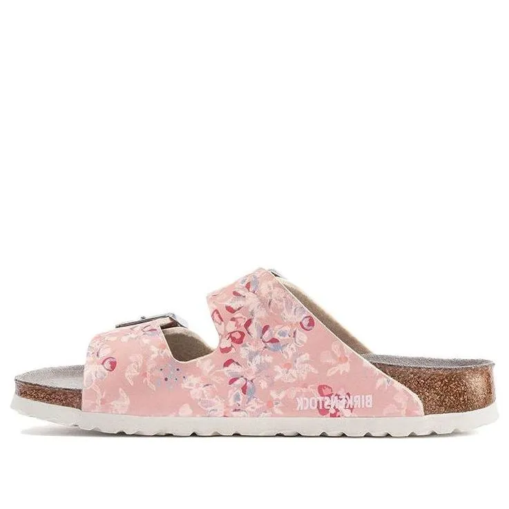 (WMNS) Birkenstock Arizona ESD Birko-Flor Narrow Field 'Flower Field Rose' 1021411 sold by KicksCrew