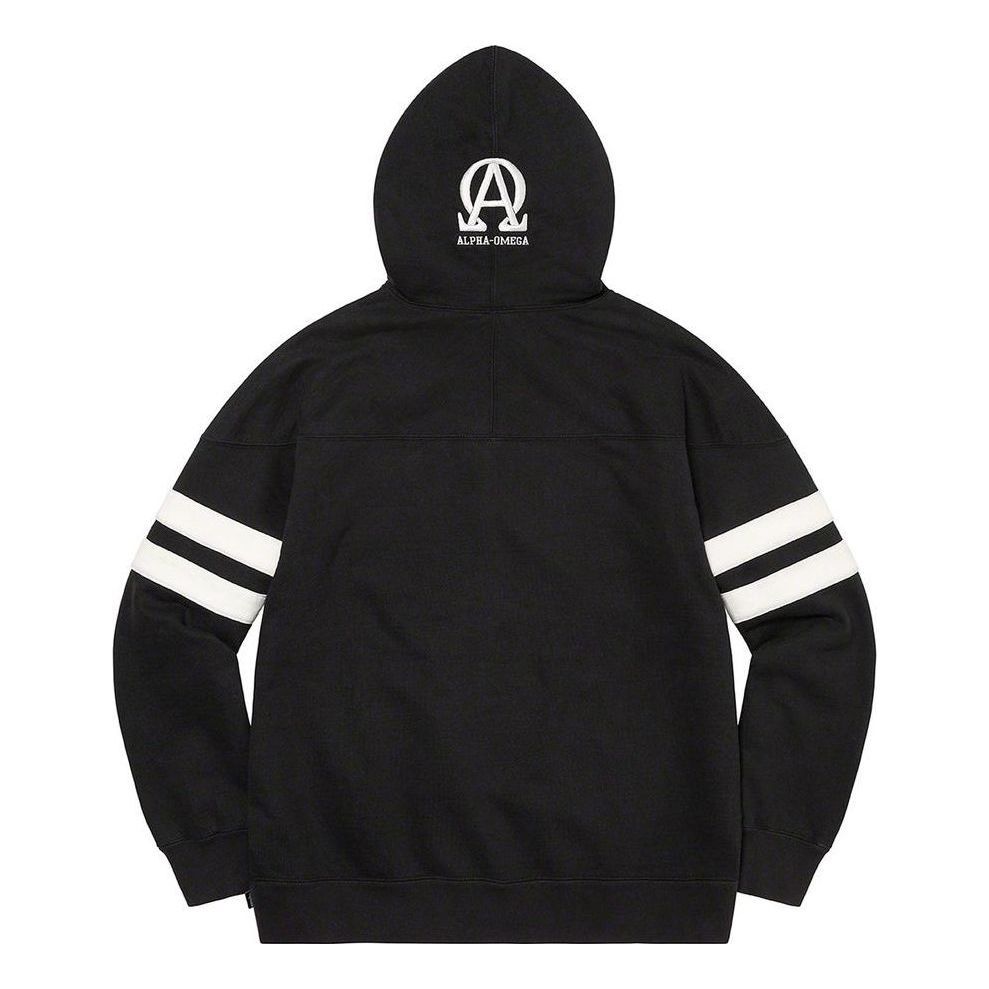 Supreme US-NY Hooded Sweatshirt 'Black White' SUP-FW22-611 sold by KicksCrew product image thumbnail 2