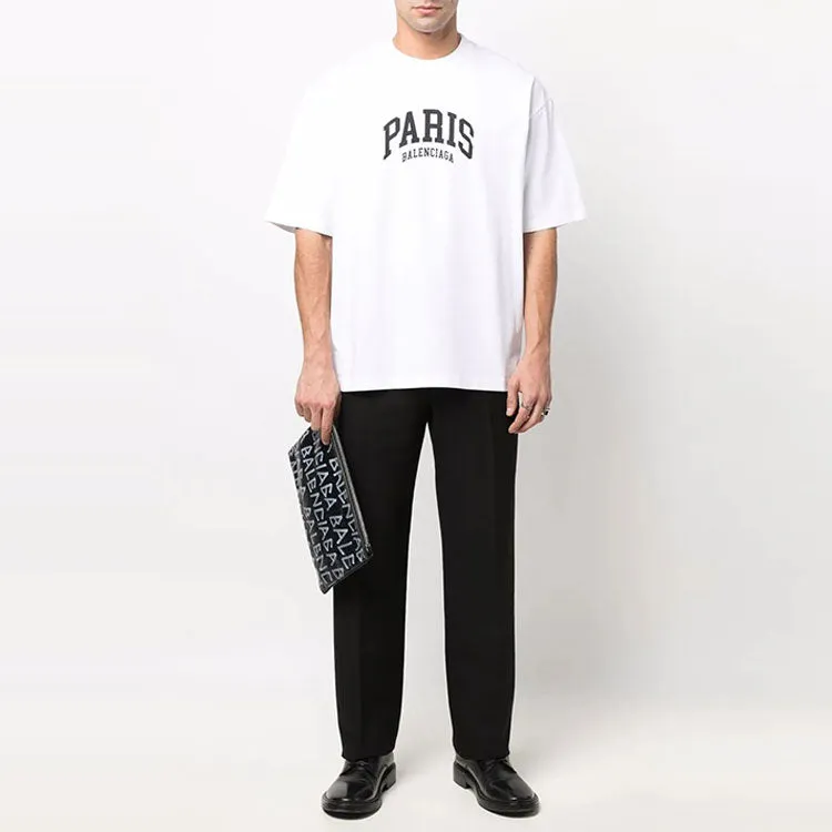 Balenciaga Cities Paris T-shirt Medium Fit 'White' 612966TLVL79040 sold by KicksCrew product image thumbnail 3