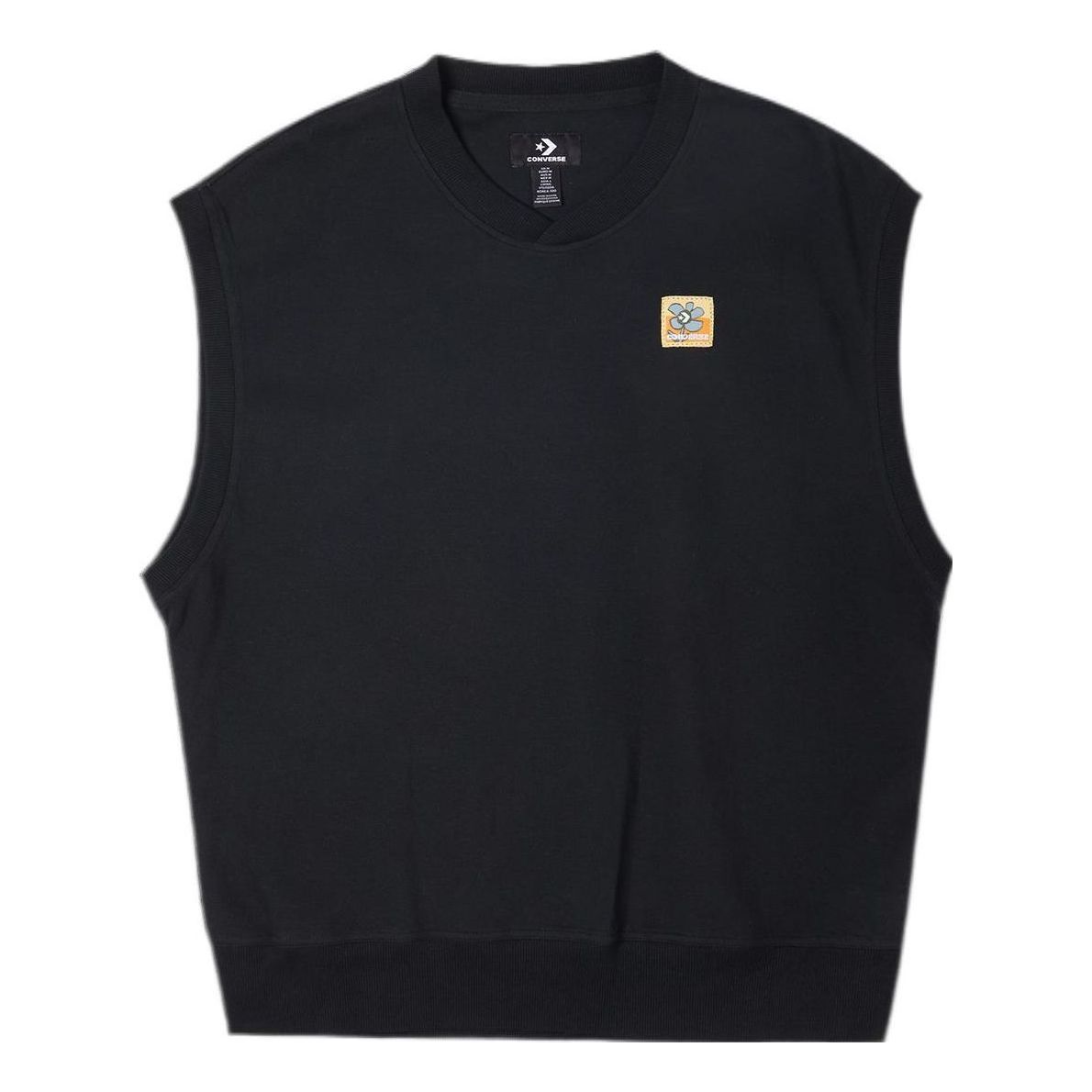 Converse Double Twill Knit Vest 'Black' 10022919-A02 sold by KicksCrew