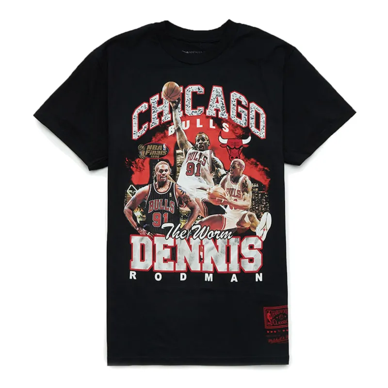 CHICAGO BULLS “DENNIS RODMAN” Game Shirt Dennis Rodman Chicago Bulls NBA Finals 1996 T Shirt Size M