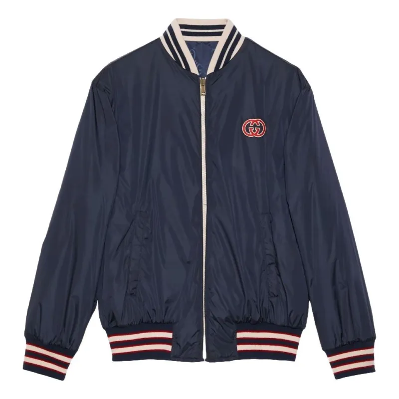 Gucci Reversible Nylon Canvas Jacket 'Dark Blue' 770283-ZAPA0-4348 sold by KicksCrew