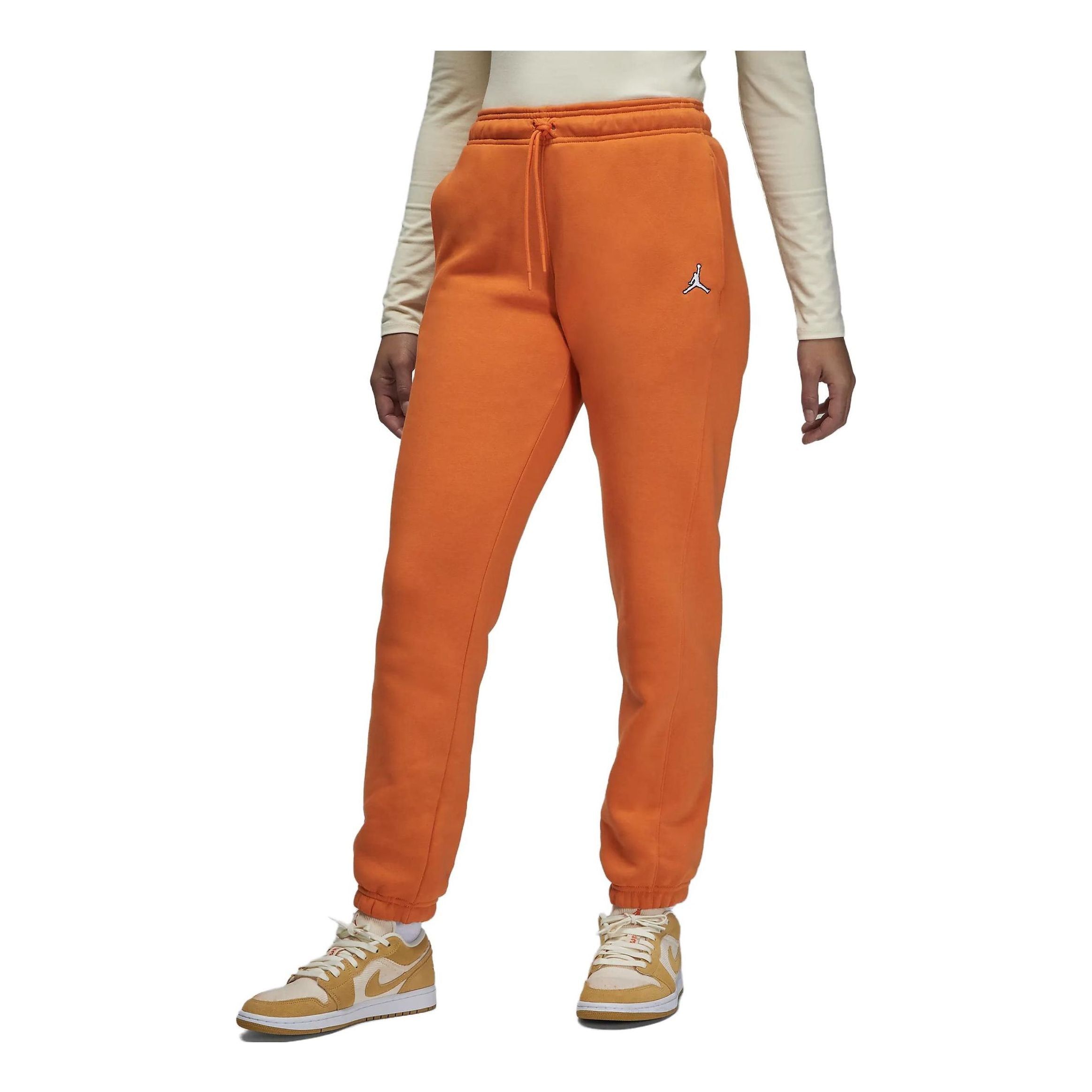 (WMNS) Air Jordan Brooklyn Fleece Pants 'Orange' DQ4478-847 sold by KicksCrew