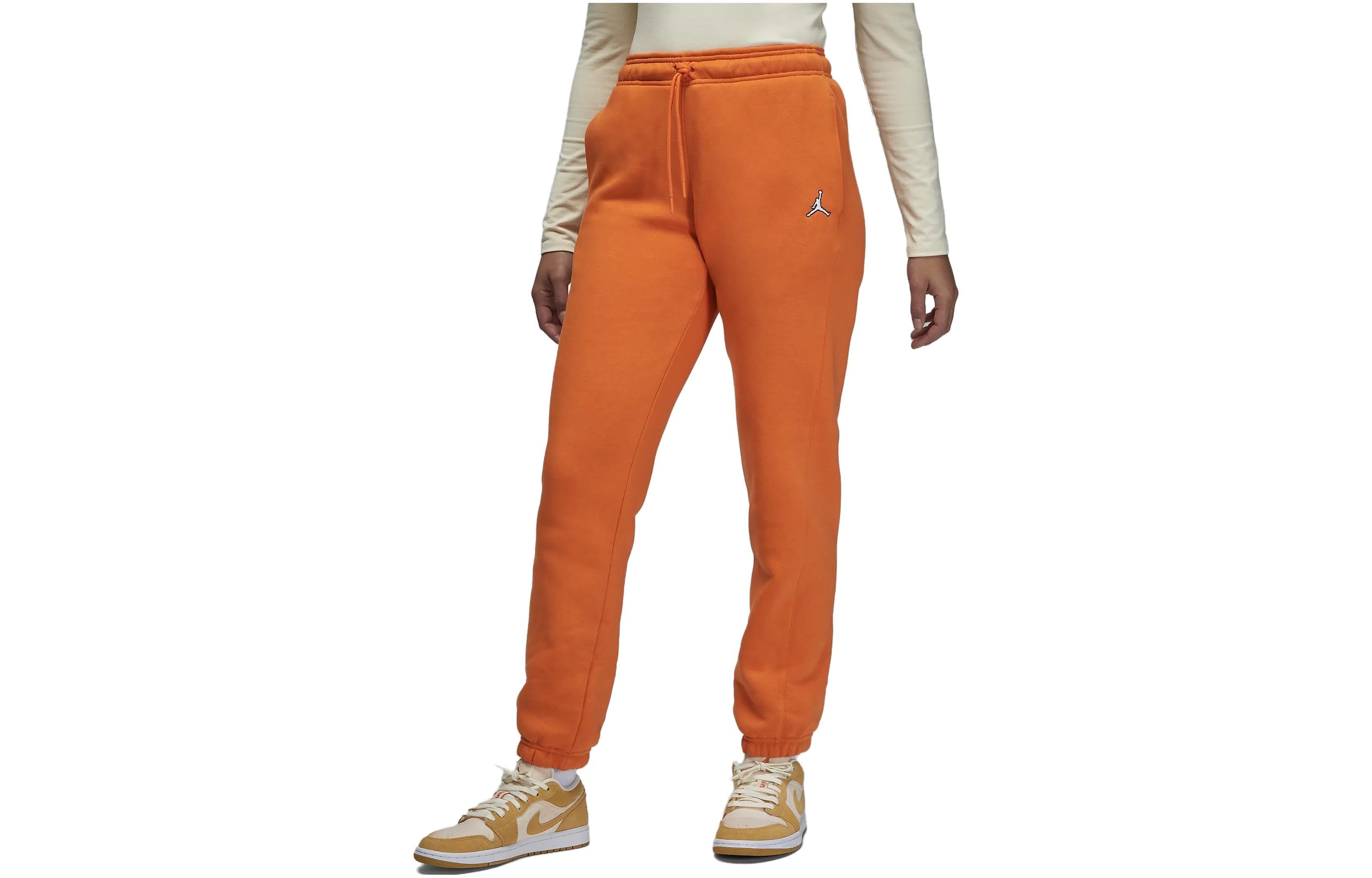 (WMNS) Air Jordan Brooklyn Fleece Pants 'Orange' DQ4478-847 sold by KicksCrew product image thumbnail 2